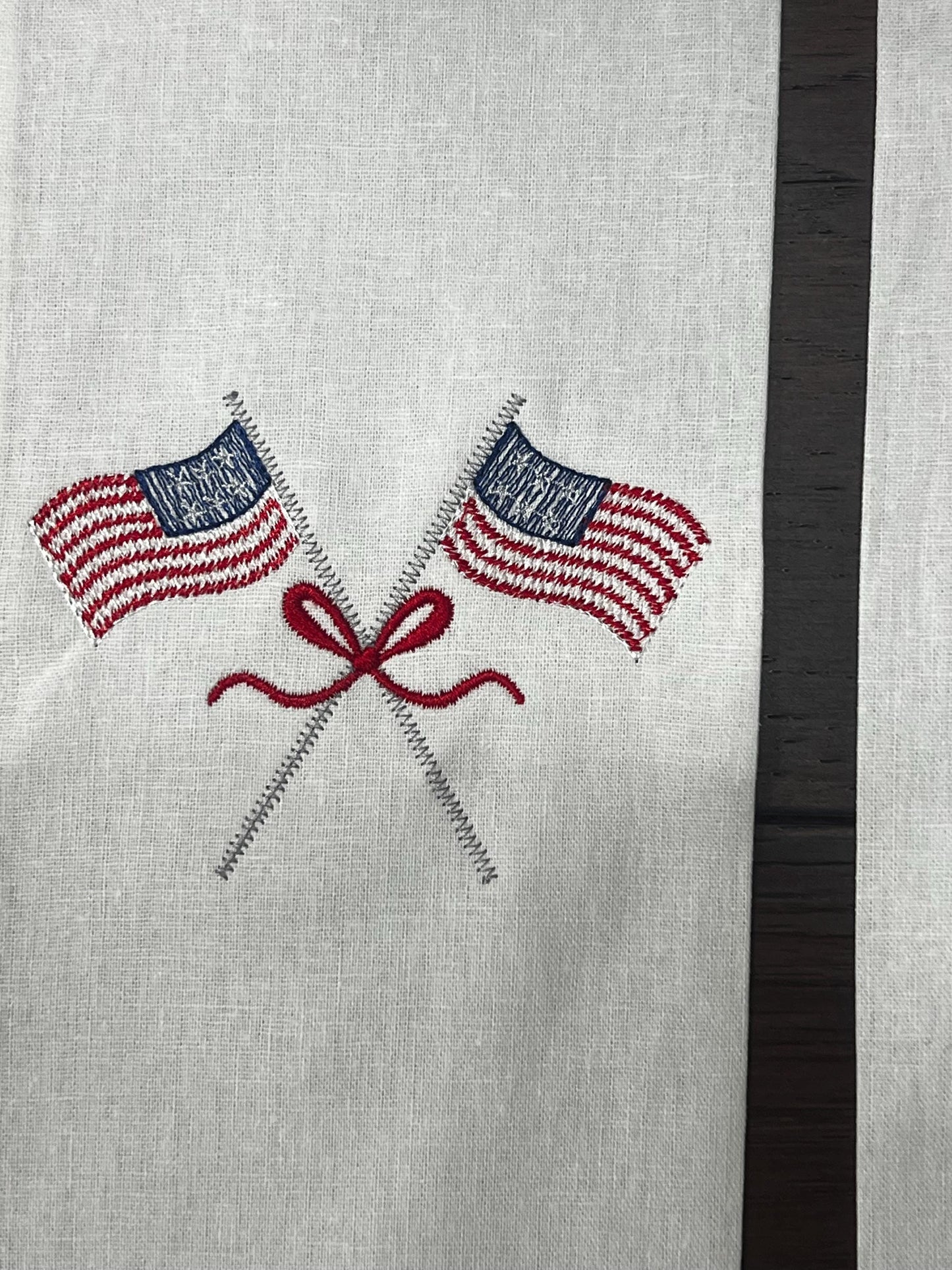 Personalized Wreath Sash: Patriotic Americana Decor, Sateen or Linen
