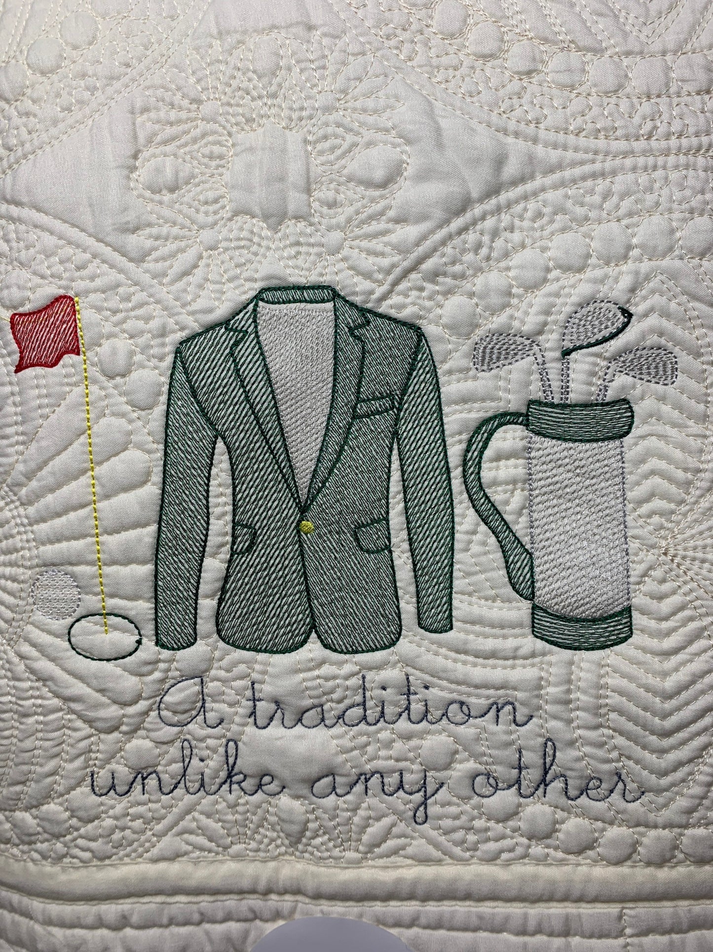 Custom Golf Quilt: Cotton Matelassé Throw