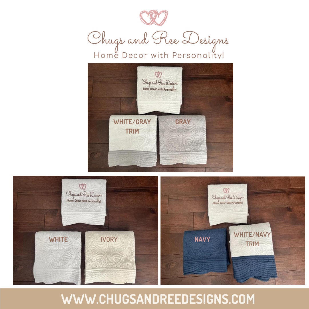 Embroidered Americana Quilt: Patriotic Decor, 100% Cotton