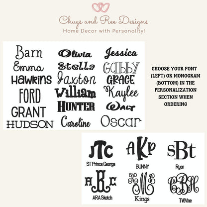 Monogrammed Seersucker Easter Basket: Personalized Canvas Tote