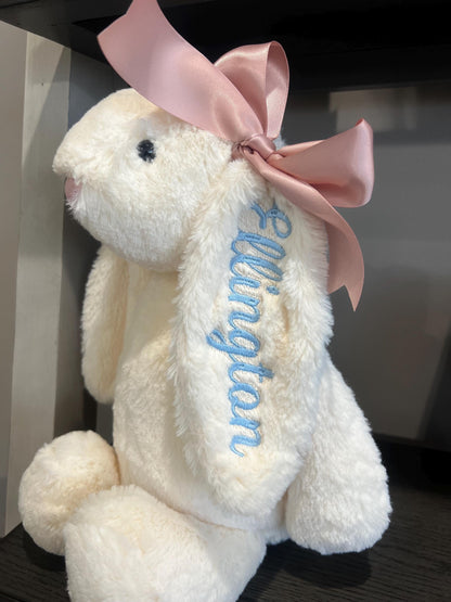 Personalized Plush Easter Bunny: Monogrammed Easter Gift